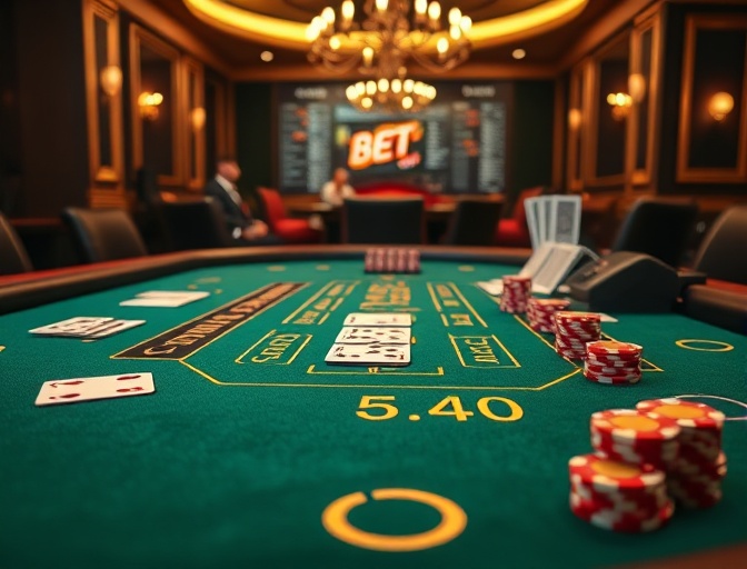 Blackjack training table at Game Setters Las Vegas