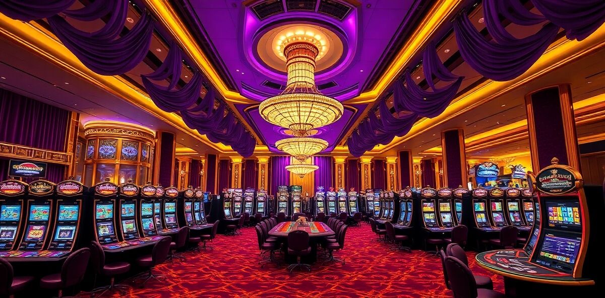 Casino floor view of Game Setters table games training area in Las Vegas