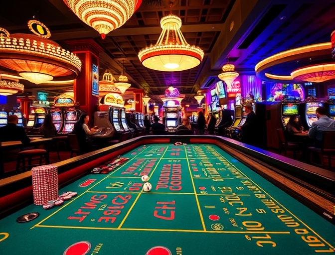 Craps training table at Game Setters Las Vegas